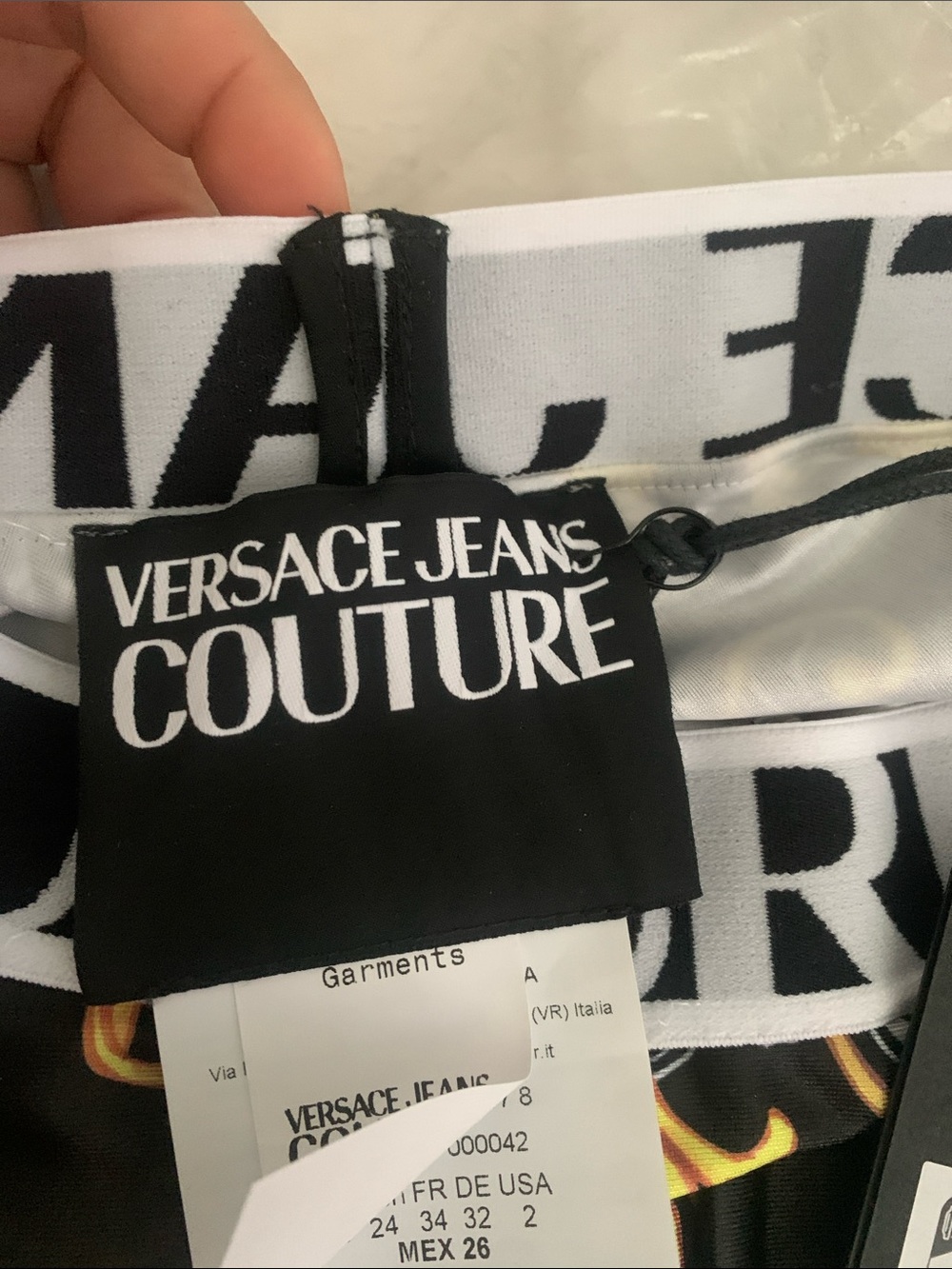 Versace Jeans Couture Leggings in Black, Gold and White - Picture 5 of 9